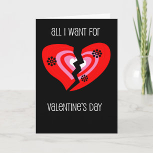 Anti-Valentines skilsmässa Helgkort