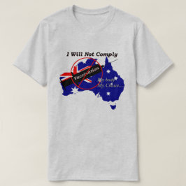 Anti Vax My Body My Choice Australian Flagga T Shirt
