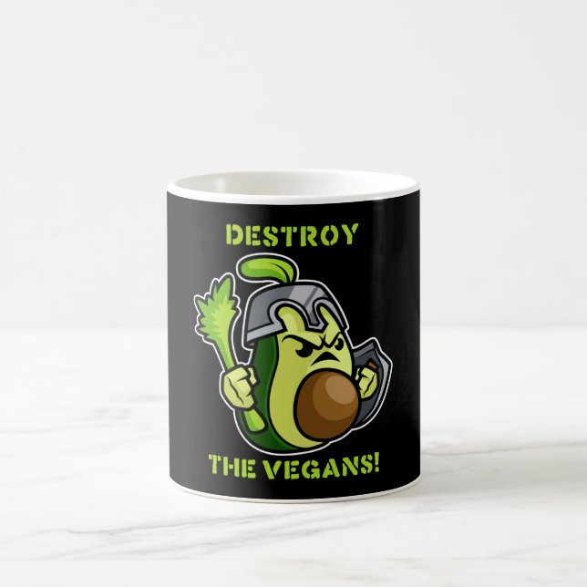 Anti Vegan Avocado Knight Kaffemugg (Center)