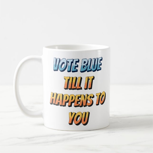 Anti Woke, Anti-Democrat & Pro Strong Gräns Kaffemugg (Vänster)