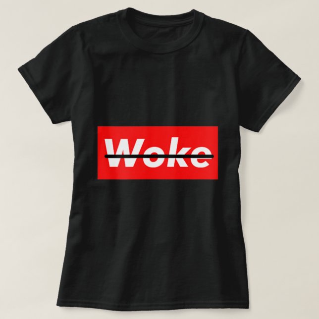 Anti-Woke Free Tal Avbryt-kulturen Anti-Woke.png T Shirt (Design framsida)