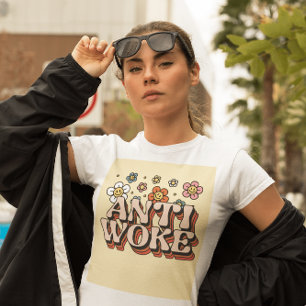 ANTI WOKE T-SHIRTS RETRO STIL TEES