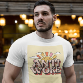 ANTI WOKE T-SHIRTS RETRO STIL TEES