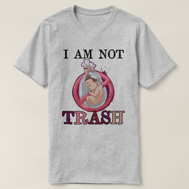 Antiabort Pro-Life Choice Stoppa ofödda liv T Shirt (Design framsida)