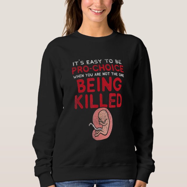 Antiabort Pro Life Unborn Spädbarn T Shirt (Framsida)