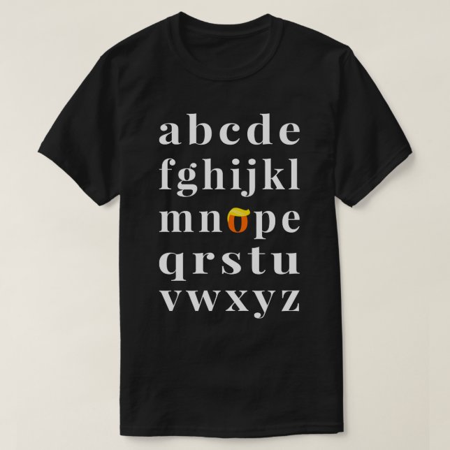 AntiAlphabet Nope III T Shirt (Design framsida)