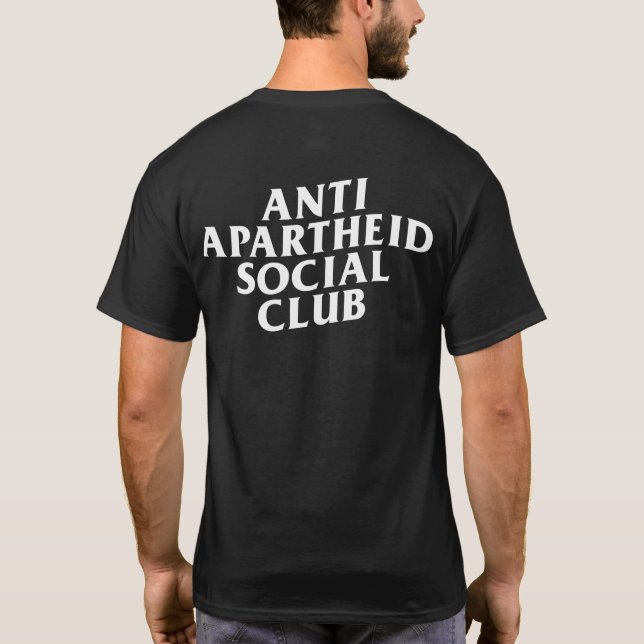 Antiapartheid Social Klubb Front & Back T Shirt (Baksida)