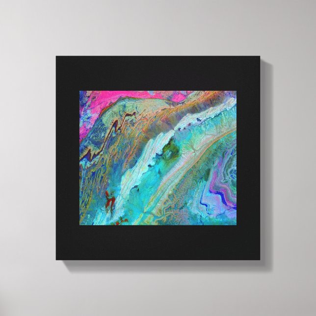 Antiatlasbergen i Marocko - satelliten Terra Canvastryck (Framsida)