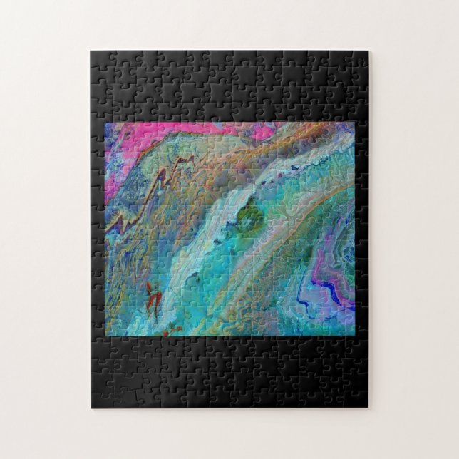 Antiatlasbergen i Marocko - satelliten Terra Pussel (Vertikal)