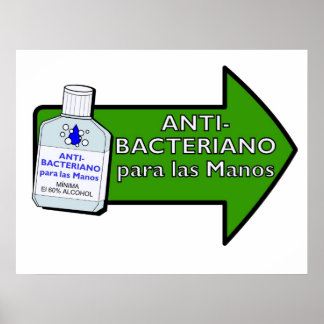 Antibakteriano Para Las Manos Poster