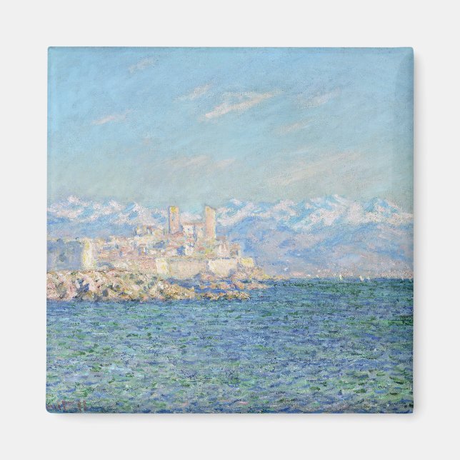Antiber, eftermiddagseffekt - Claude Monet Magnet (Framsidan)