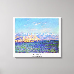 Antibes, Aeftermiddag Effect, 1888 Claude Monet co Canvastryck