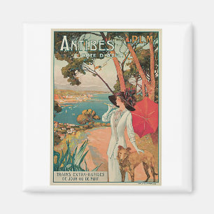 Antibes Côte d'Azur Frankrike Vintage Magnet