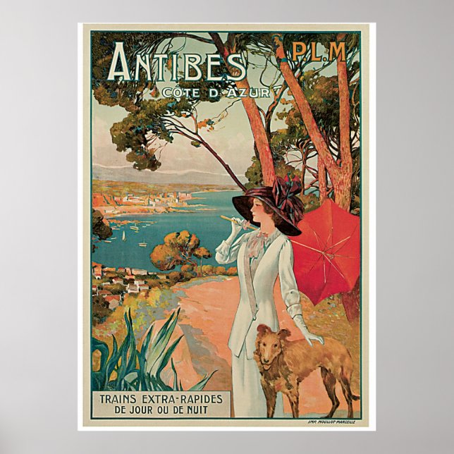 Antibes Cote D'Azur Poster (Framsidan)