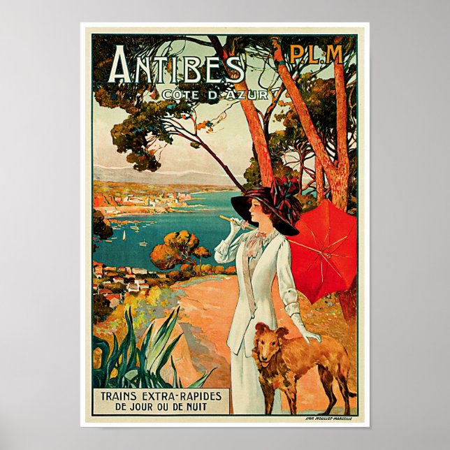 Antibes ~ Côte d'Azur Poster (Framsidan)