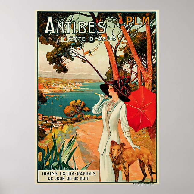 Antibes ~ Cote D'Azur Poster (Framsidan)