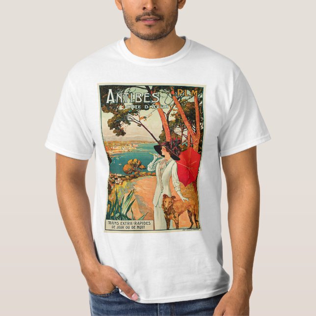 Antibes ~ Cote d'Azur T-shirt (Framsida)