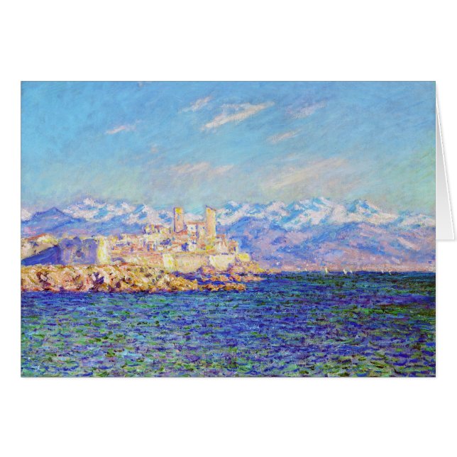 Antibes eftermiddag verkställer, den Claude Monet OBS Kort (Framsidan Horizontal)