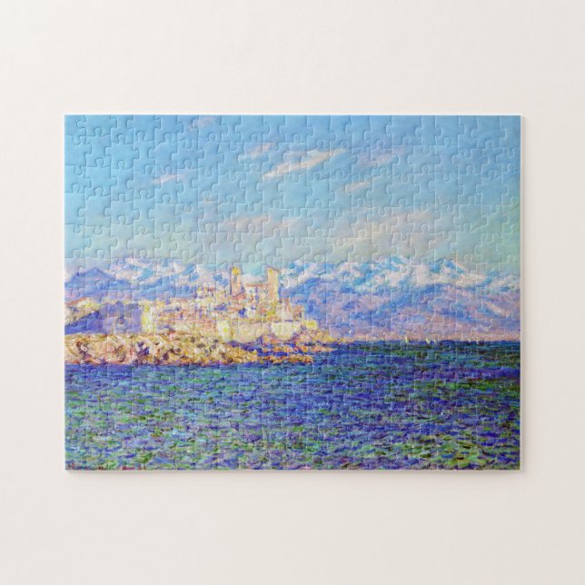 Antibes Eftermiddagseffekt Claude Monet vibrant se Pussel (Horisontell)