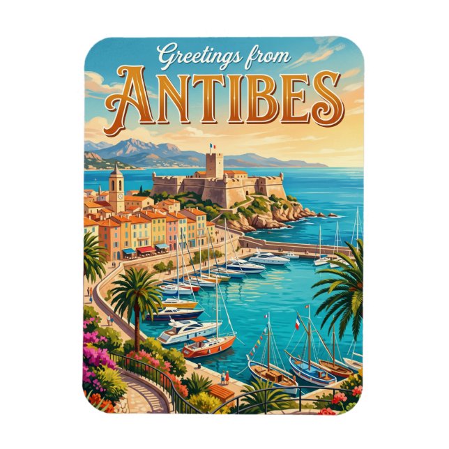 Antibes Frankrike Magnet (Vertikal)