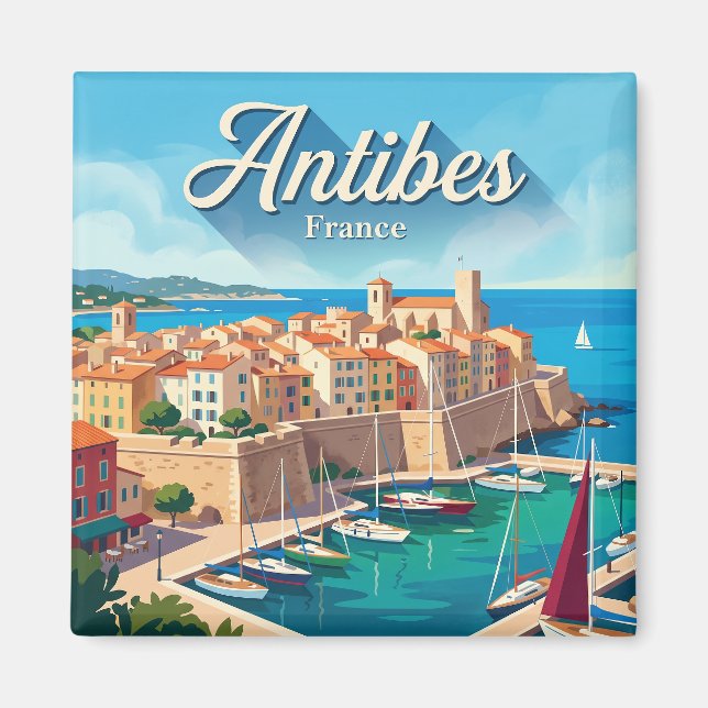 Antibes Frankrike Magnet (Framsidan)