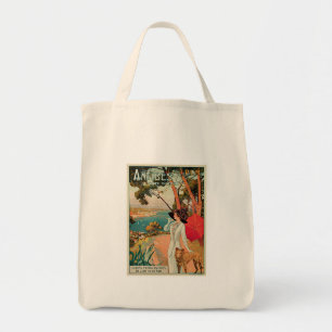 Antibes Frankrike Vintage resor Reklam Tygkasse