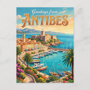 Antibes Frankrike Vykort
