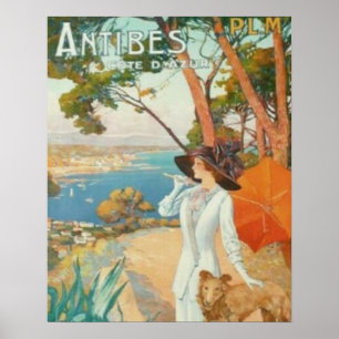 Antibes Fransk Riviera Poster