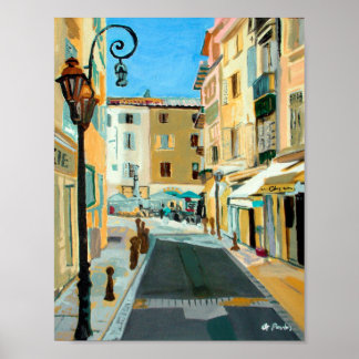 Antibes gatuscen poster