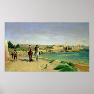 Antibes, Horse Ride, 1868 Poster