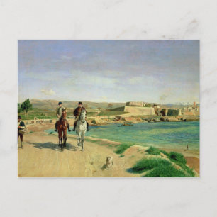 Antibes, Horse Ride, 1868 Vykort