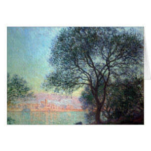 Antibes på morgonen av Claude Monet Hälsningskort