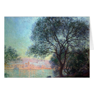 Antibes på morgonen av Claude Monet Hälsningskort