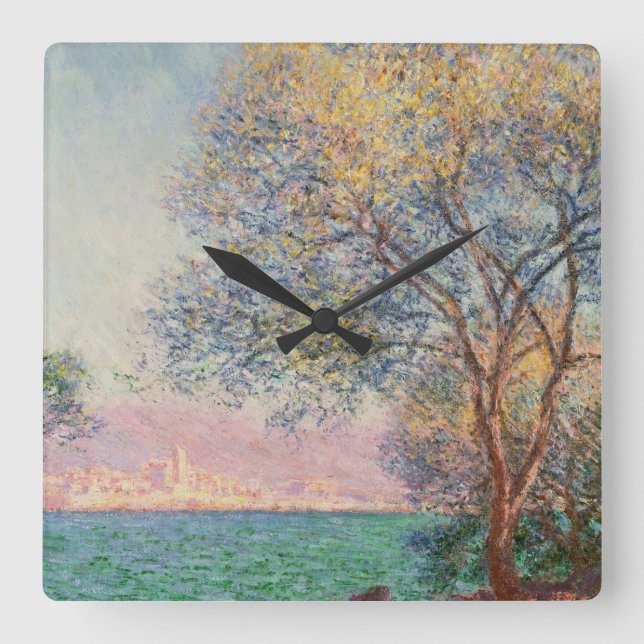 Antibes på morgonen fyrkantig klocka (Framsida)