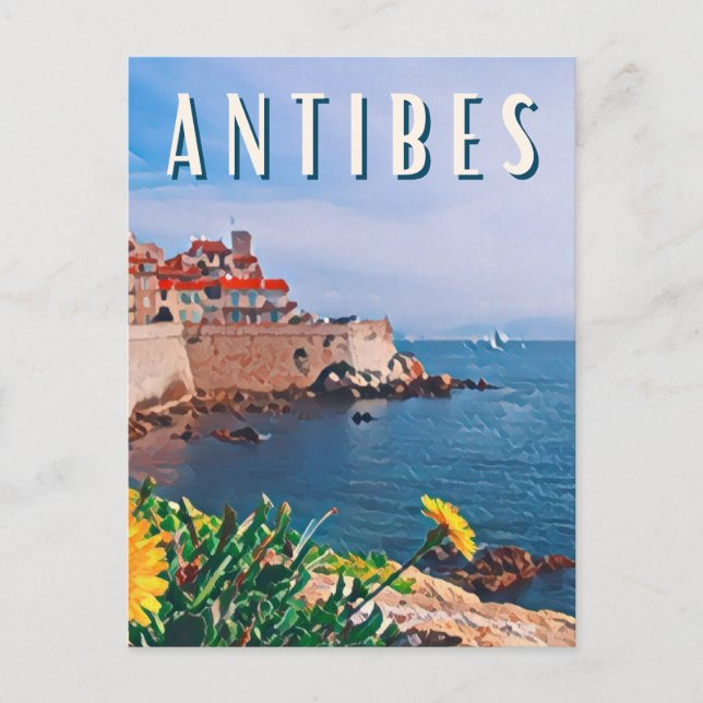 Antibes Photo Vintage  Vykort (Framsida)