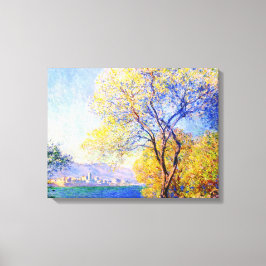 Antibes Seen från Salis Gardens Claude Monet Canvastryck