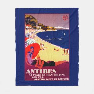 Antibes Vintage PosterEurope Fleecefilt