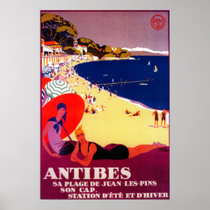 Antibes Vintage PosterEurope Poster