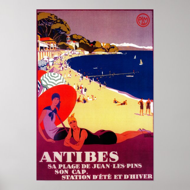 Antibes Vintage PosterEurope Poster (Framsidan)