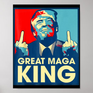 Antibiden Underbar Maga Kung-Roligt Trump Ultra Ma Poster