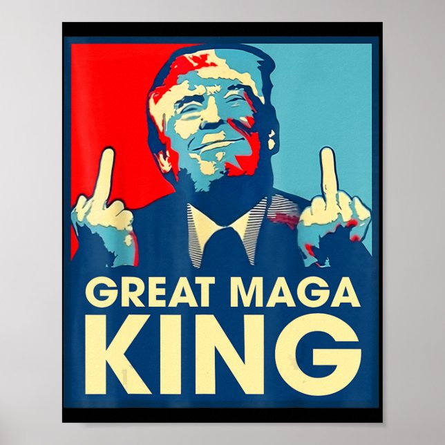 Antibiden Underbar Maga Kung-Roligt Trump Ultra Ma Poster (Framsidan)