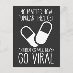 Antibiotikavirusforskning Forskare Farmakologi Vykort