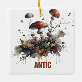 Antic Mushroom Julgransprydnad Keramik