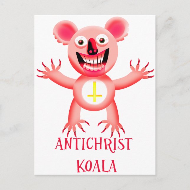 ANTICHRIST KOALA VYKORT (Framsida)