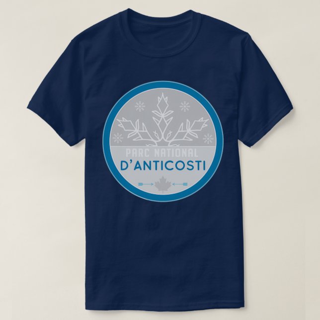 Anticosti nationalpark Park Quebec QC Kanada Snö T Shirt (Design framsida)