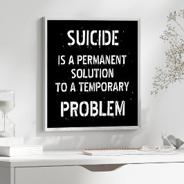 Antidepression Självmordsförebyggande Poster