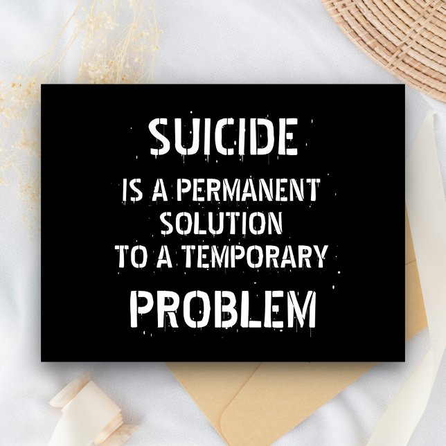 Antidepression Självmordsförebyggande Vykort (Skapare uppladdad)