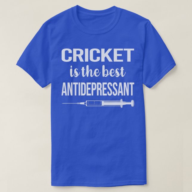 Antidepressiv Cricket T Shirt (Design framsida)