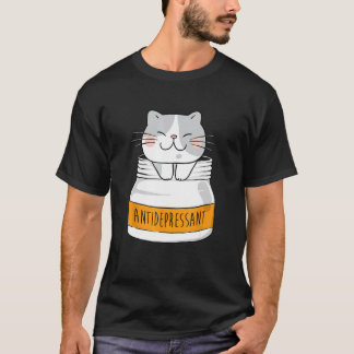 Antidepressiv - Djur Katt Älskare Husdjur Uppfödar T Shirt