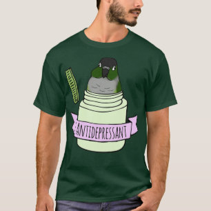 Antidepressiv grönt som fuktats t shirt
